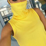 Summer Sleeveless Tank Top with Corona Face Cover - ExquisiteElla