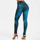 Women High Waist Denim Elastic Leggings Jeans - ExquisiteElla