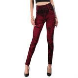 Women High Waist Denim Elastic Leggings Jeans - ExquisiteElla