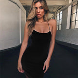 Sexy Women Backless Spaghetti Straps Dress - ExquisiteElla